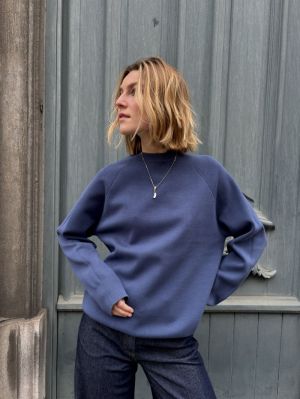 KNIT PULLOVER AIR FORCE BLUE