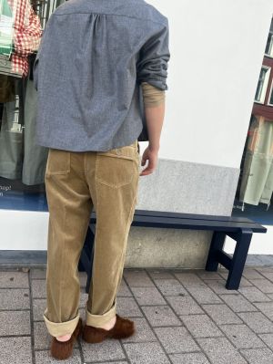 PANTALONE RIB BEIGE