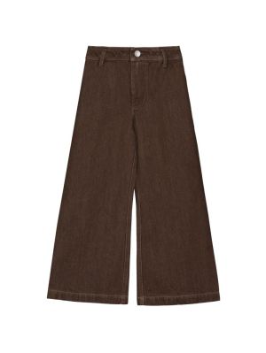 BROWN DENIM TROUSERS BRUIN